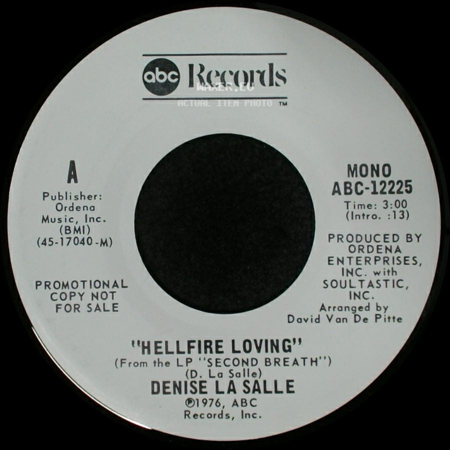 Denise La Salle - Hellfire Loving / Hellfire Loving side B