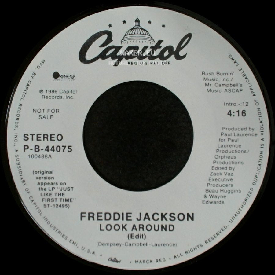 Freddie Jackson - Look Around (Edit) / Look Around (Edit) side A