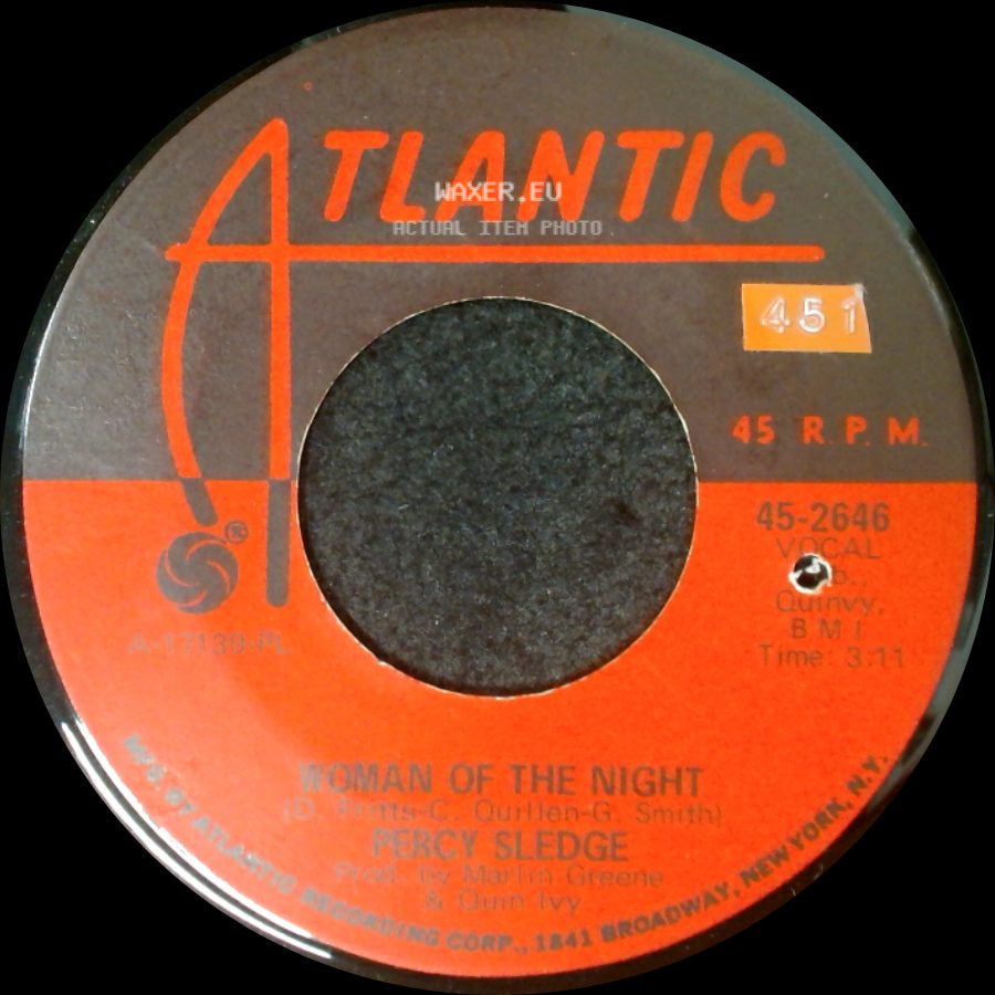 Percy Sledge - Woman Of The Night / Kind Woman side A
