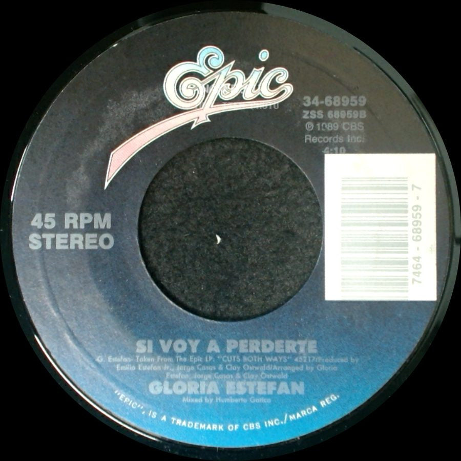 Gloria Estefan - Don't Wanna Lose You / Si Voy A Perderte side B