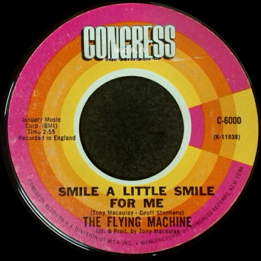 The Flying Machine - Smile A Little Smile For Me / Maybe We've Been Loving Too Long side A