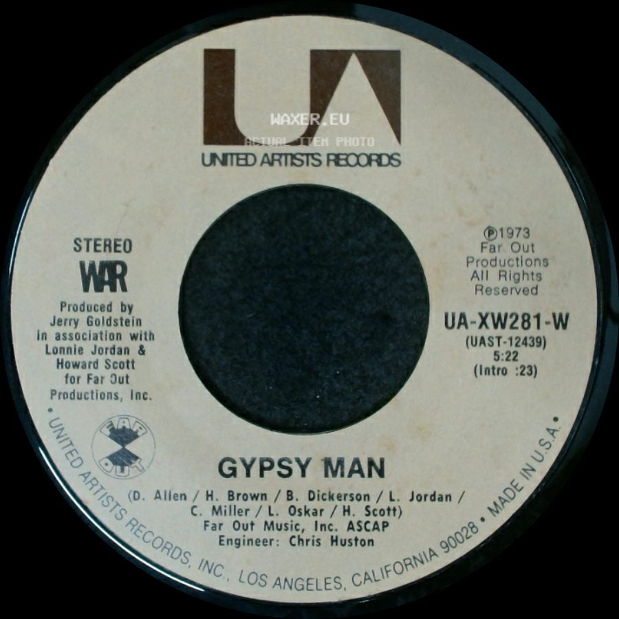 War - Gypsy Man / Deliver The Word side A