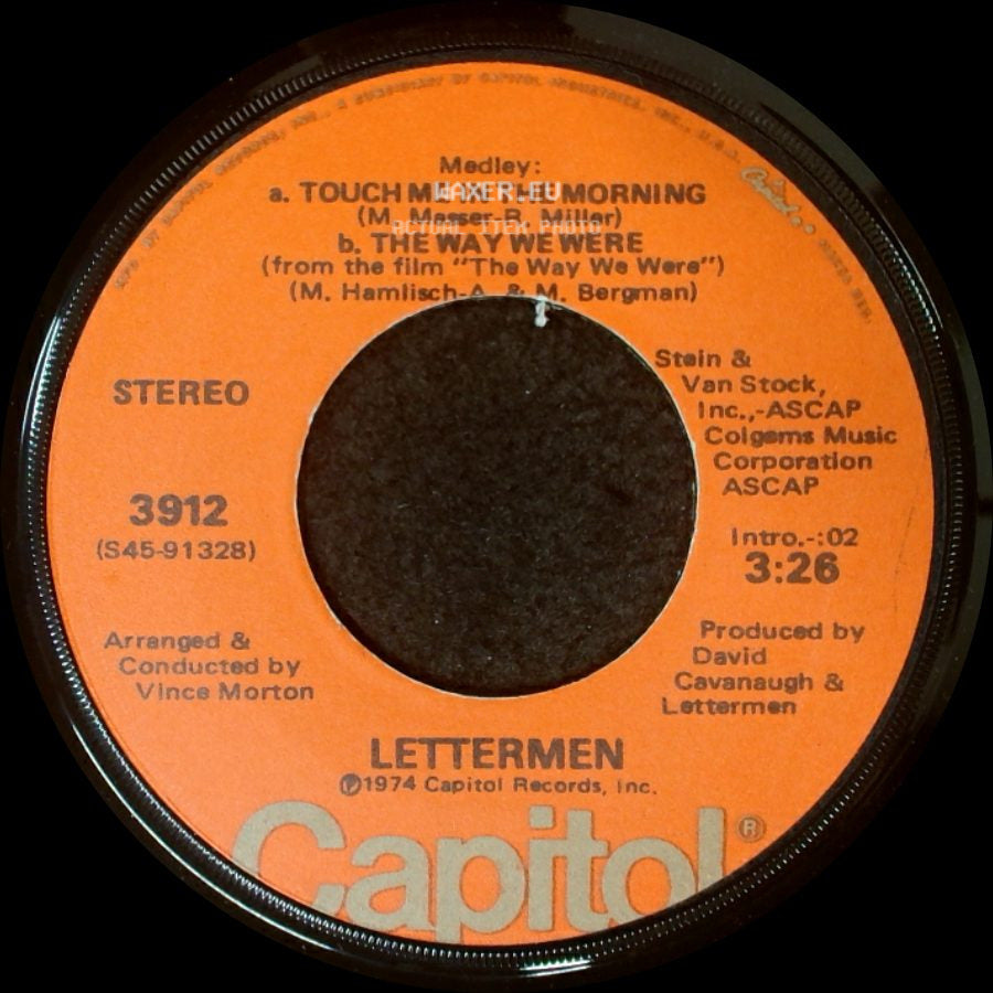 Lettermen - Isn't It A Shame / Medley: A. Touch Me In The Morning B. The Way We Were side B