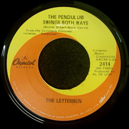 The Lettermen - I Have Dreamed / The Pendulum Swings Both Ways side B