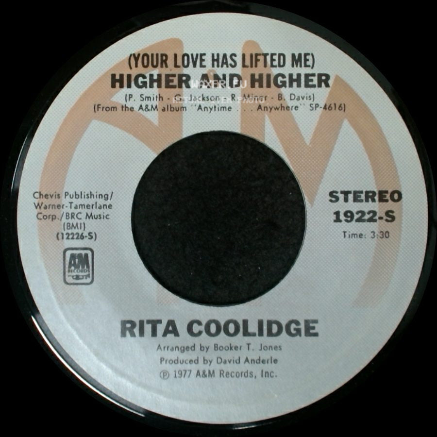 Rita Coolidge - (Your Love Has Lifted Me) Higher And Higher / Who's To Bless And Who's To Blame side A