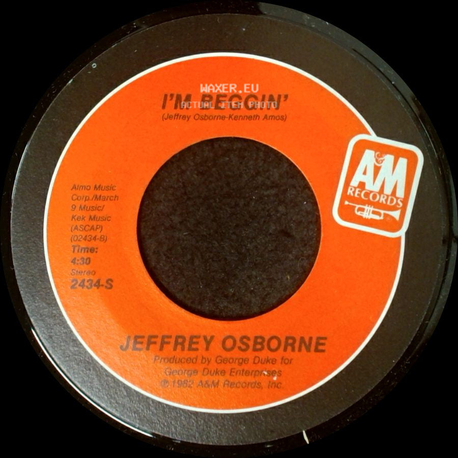 Jeffrey Osborne - I'm Beggin' / On The Wings Of Love side A