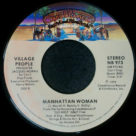 Village People - In The Navy / Manhattan Woman side B