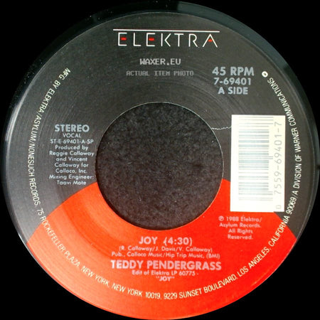 Teddy Pendergrass - Joy / Let Me Be Closer side A
