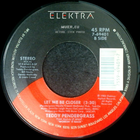 Teddy Pendergrass - Joy / Let Me Be Closer side B