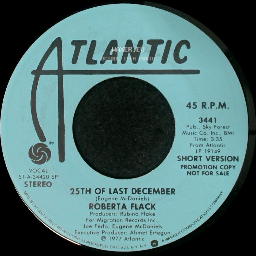 Roberta Flack - 25Th Of Last December / 25Th Of Last December side A