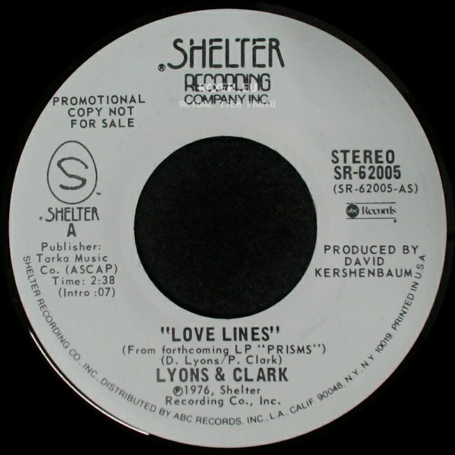 Lyons & Clark - Love Lines / Love Lines side B