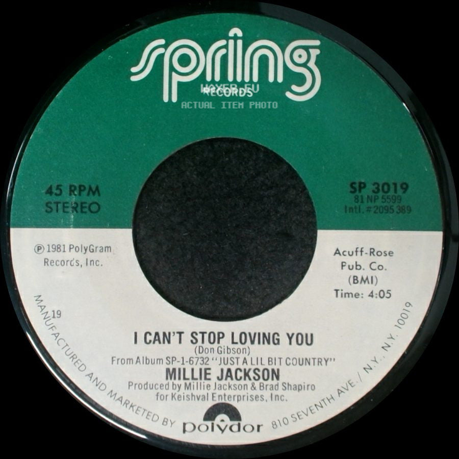 Millie Jackson - I Can't Stop Loving You / Loving You side A