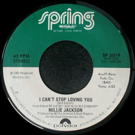 Millie Jackson - I Can't Stop Loving You / Loving You side A