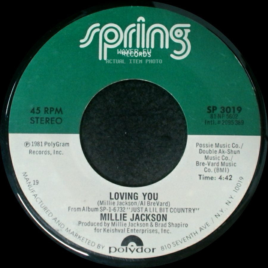 Millie Jackson - I Can't Stop Loving You / Loving You side B