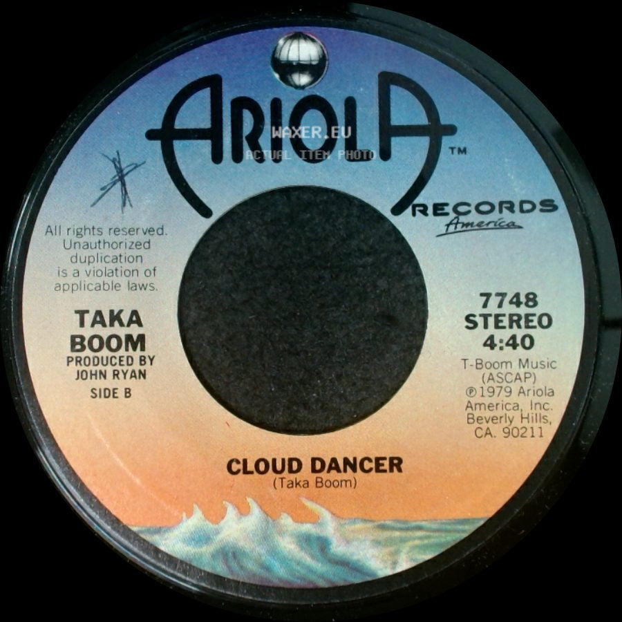 Taka Boom - Night Dancin' / Cloud Dancer (Taka Boom) side B