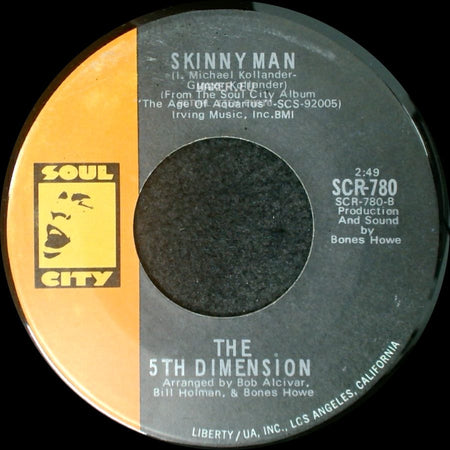 The 5Th Dimension - Blowing Away / Skinny Man side B