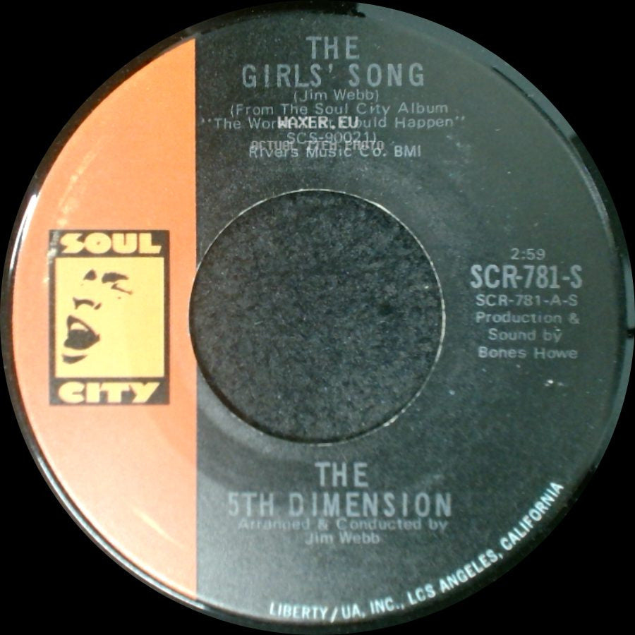 The 5Th Dimension - The Girls' Song / It'll Never Be The Same Again side A