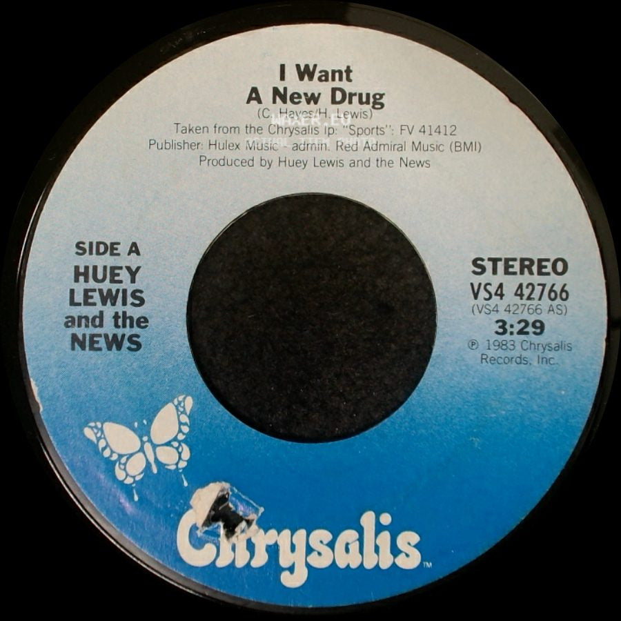 Huey Lewis And The News - I Want A New Drug / Finally Found A Home side A