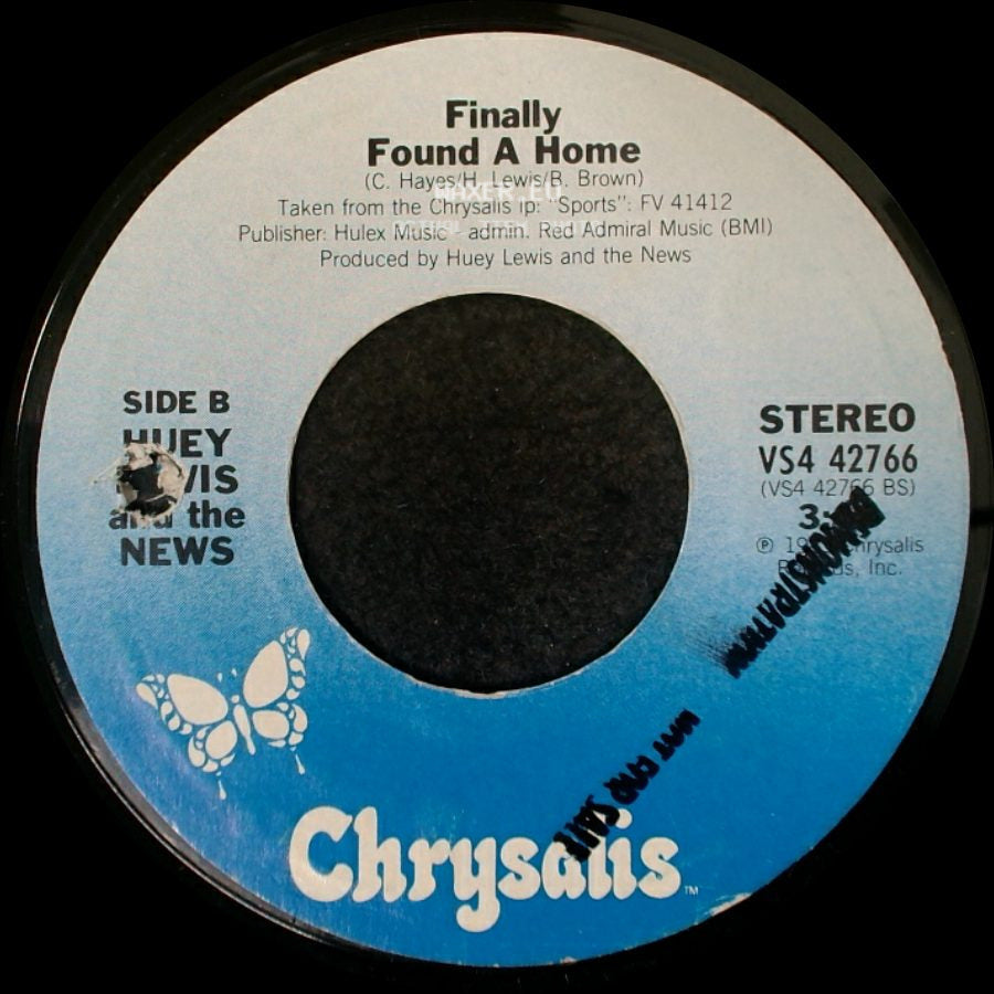 Huey Lewis And The News - I Want A New Drug / Finally Found A Home side B