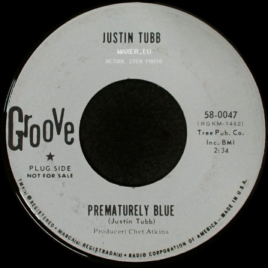 Justin Tubb - You'll Never Get A Better Chance (Than This) / Prematurely Blue side B