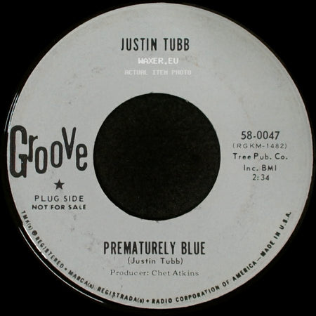 Justin Tubb - You'll Never Get A Better Chance (Than This) / Prematurely Blue side B