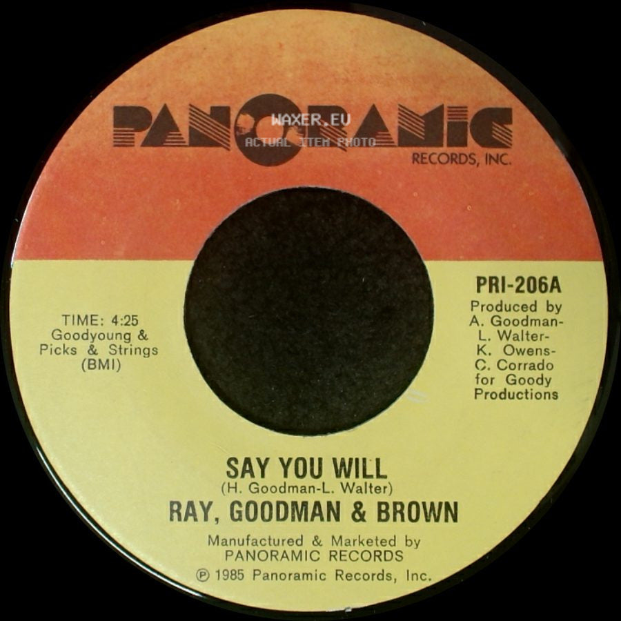 Ray, Goodman & Brown - Bad Habit / Say You Will side B