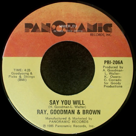 Ray, Goodman & Brown - Bad Habit / Say You Will side B