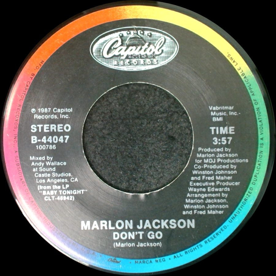 Marlon Jackson - Don't Go / Don't Go (Instrumental) side A