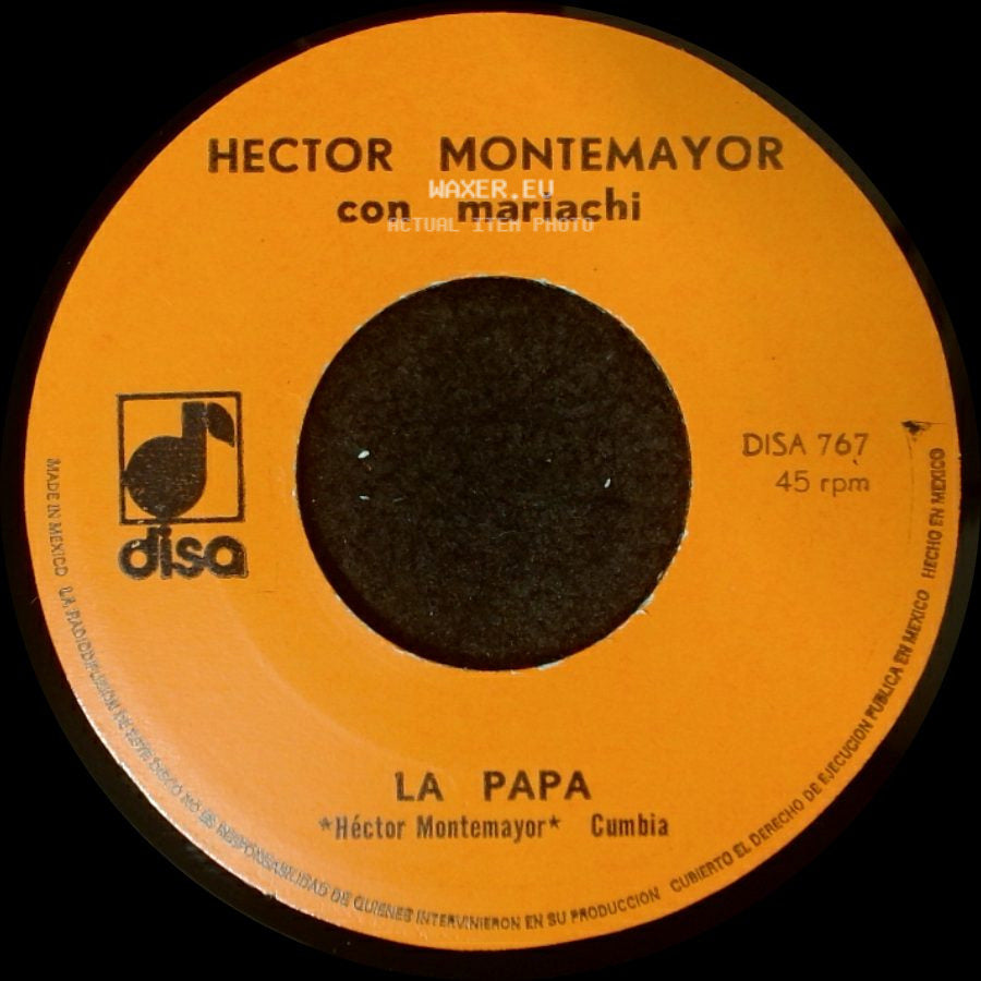 Hector Montemayor Con Mariachi - La Papa / Billetes Verdes side A