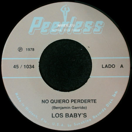 Los Baby's - No Quiero Perderte / Amor Del Alma side A