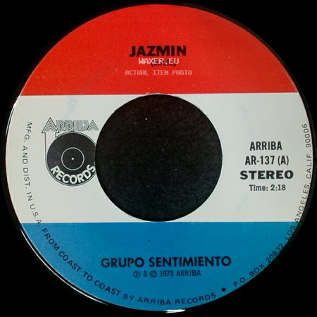 Grupo Sentimiento - Jazmin (D.A.R.) / Si Quisieras Ser Mia side A