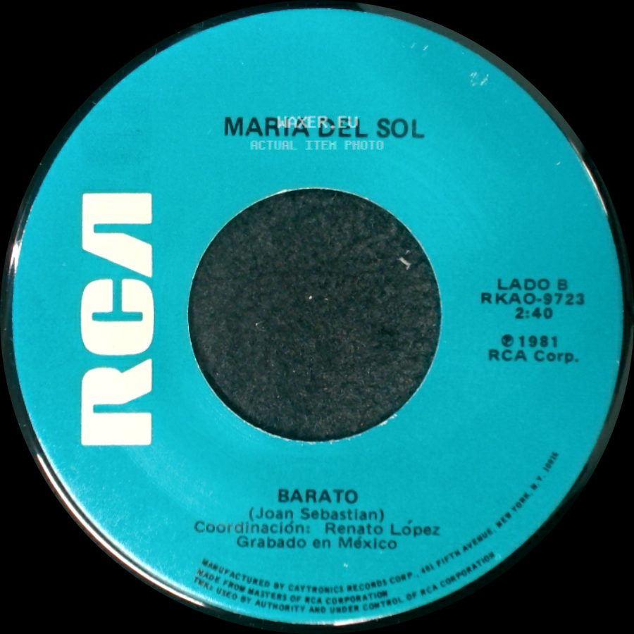 Marco Antonio Muniz Y Maria Del Sol / Maria Del Sol - No Me Interesa Lo Que Pase... A Mi, Me Gustas Tu ("A Mellow Melody") / Barato side B