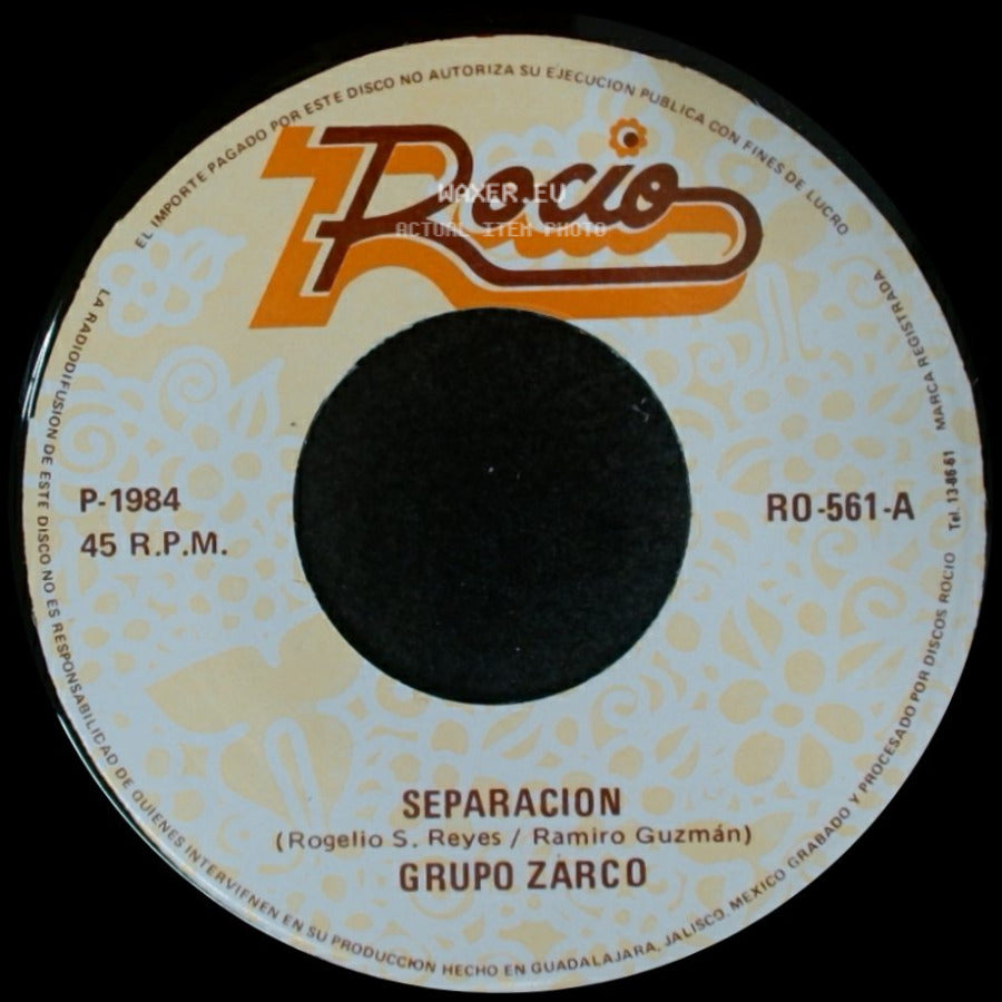 Grupo Zarco - Separacion / Te Reto side A