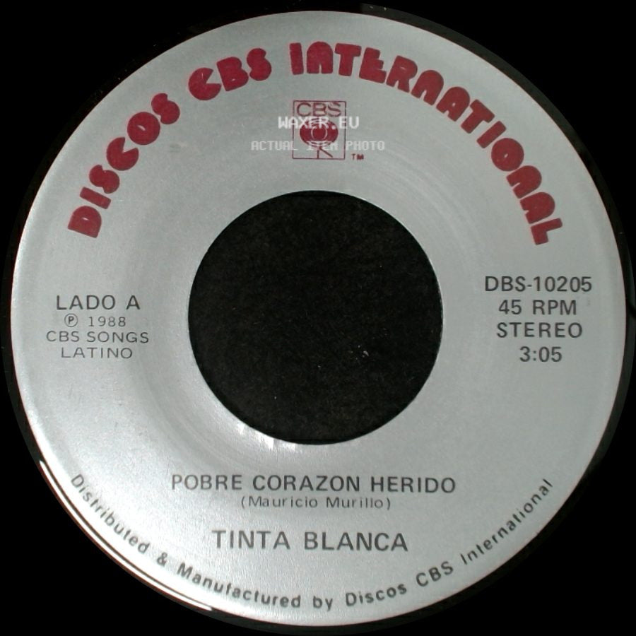 Tinta Blanca - Pobre Corazon Herido / Pobre Corazon Herido side A