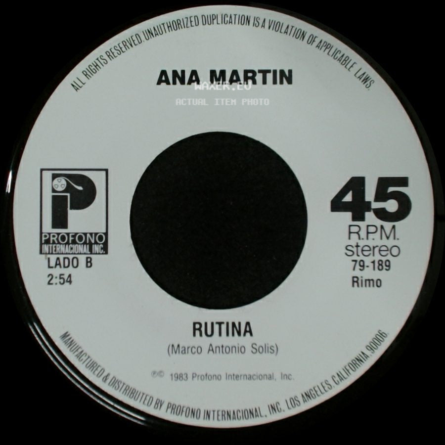 Ana Martin - Yo Te Quiero / Rutina side B