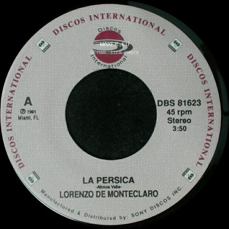 Lorenzo De Monteclaro - La Persica / La Persica - Alimos Valle side A