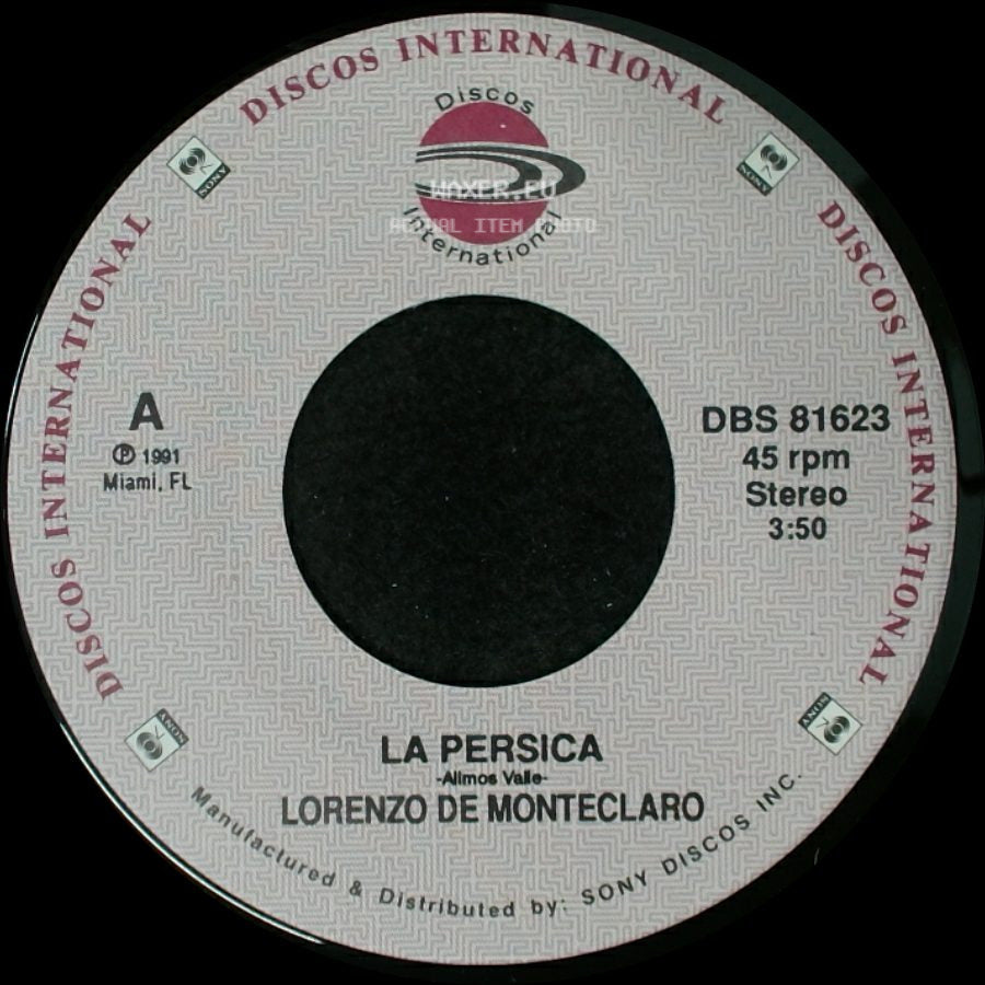 Lorenzo De Monteclaro - La Persica / La Persica - Alimos Valle side B