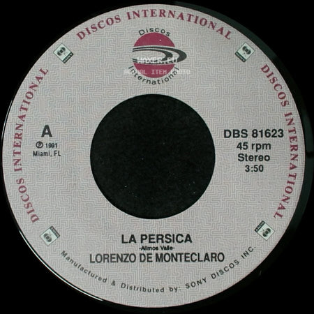 Lorenzo De Monteclaro - La Persica / La Persica - Alimos Valle side B