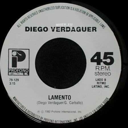 Diego Verdaguer - Coco Loco / Lamento side B