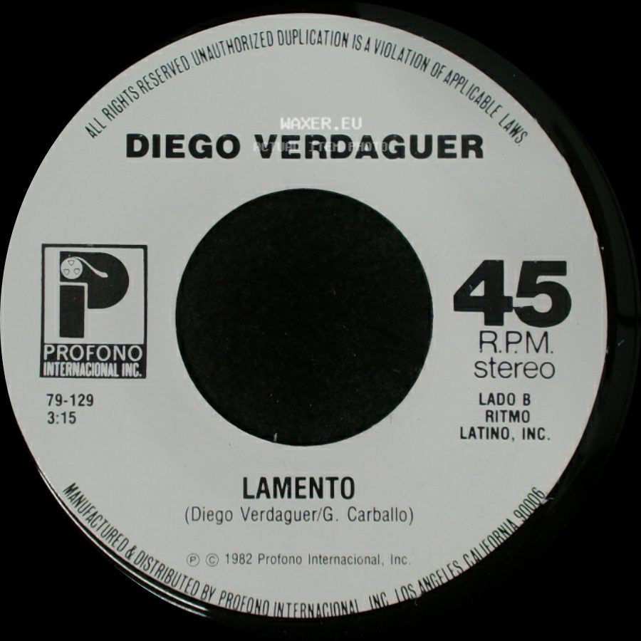 Diego Verdaguer - Coco Loco / Lamento side B