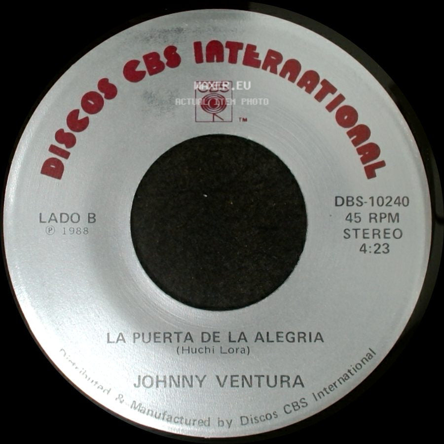 Johnny Ventura - Amor De Cuerpo Entero / La Puerta De La Alegria side B