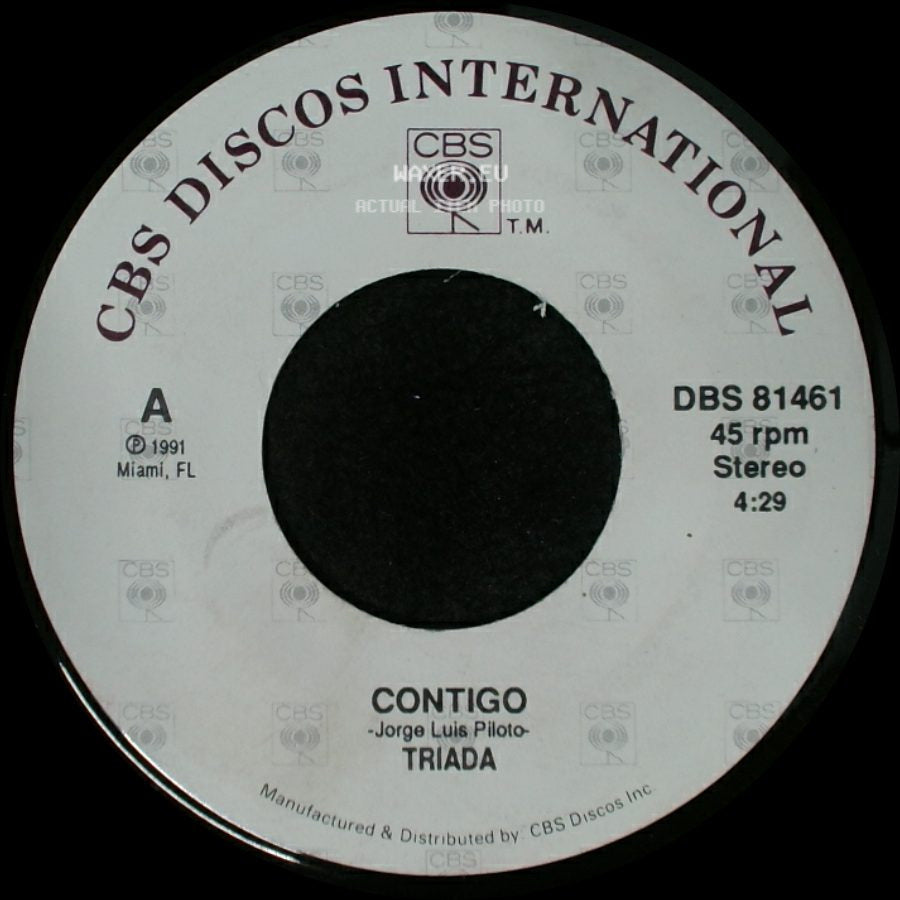 Triada - Contigo -Jorge Luis Piloto- / Dando El Alma side A