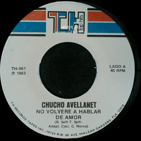 Chucho Avellanet - No Volvere A Hablar De Amor / Se Lo Voy A Decir side A