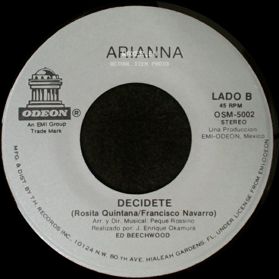 Arianna - Pues Si...Y Que / Decidete side B