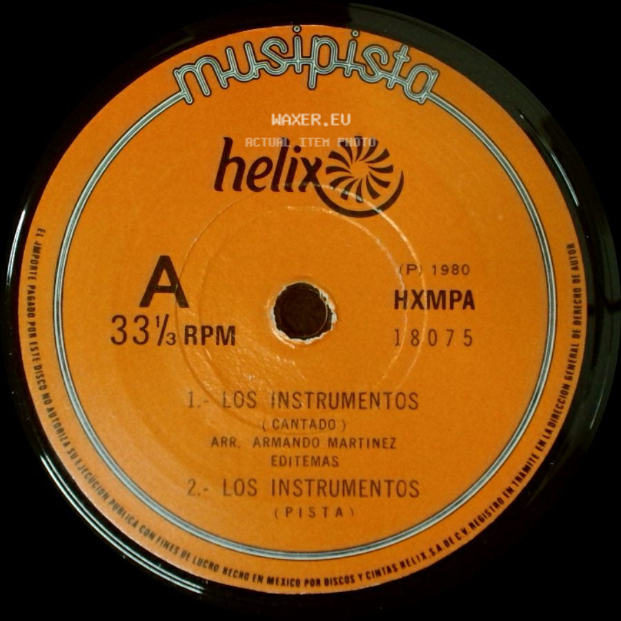 Unknown Artist - Los Instrumentos / Unknown Title B side A