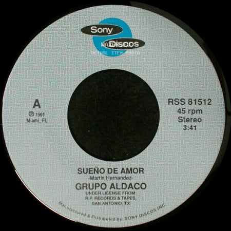 Grupo Aldaco - Sueno De Amor / Sueño De Amor side B