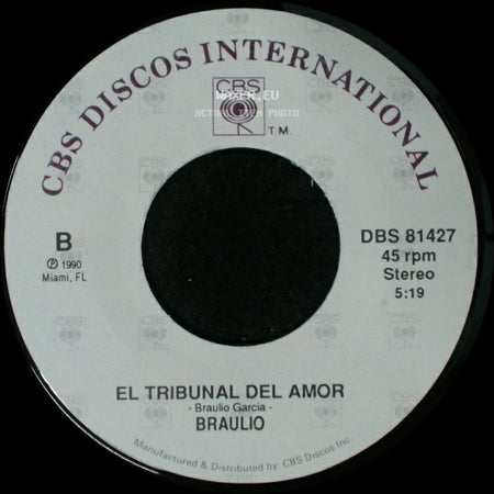 Braulio - Navegar En Ti / El Tribunal Del Amor side B