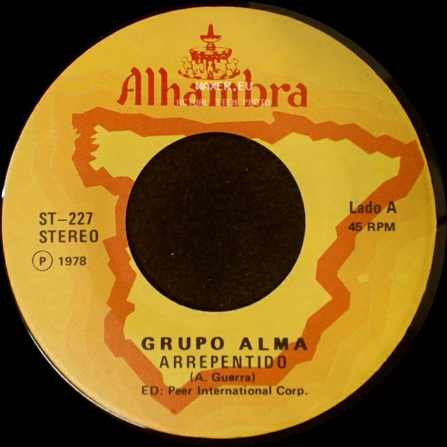 Grupo Alma - Arrepentido / Europa side A