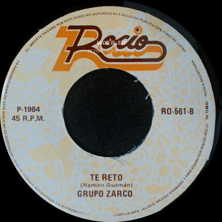 Grupo Zarco - Separacion / Te Reto side B