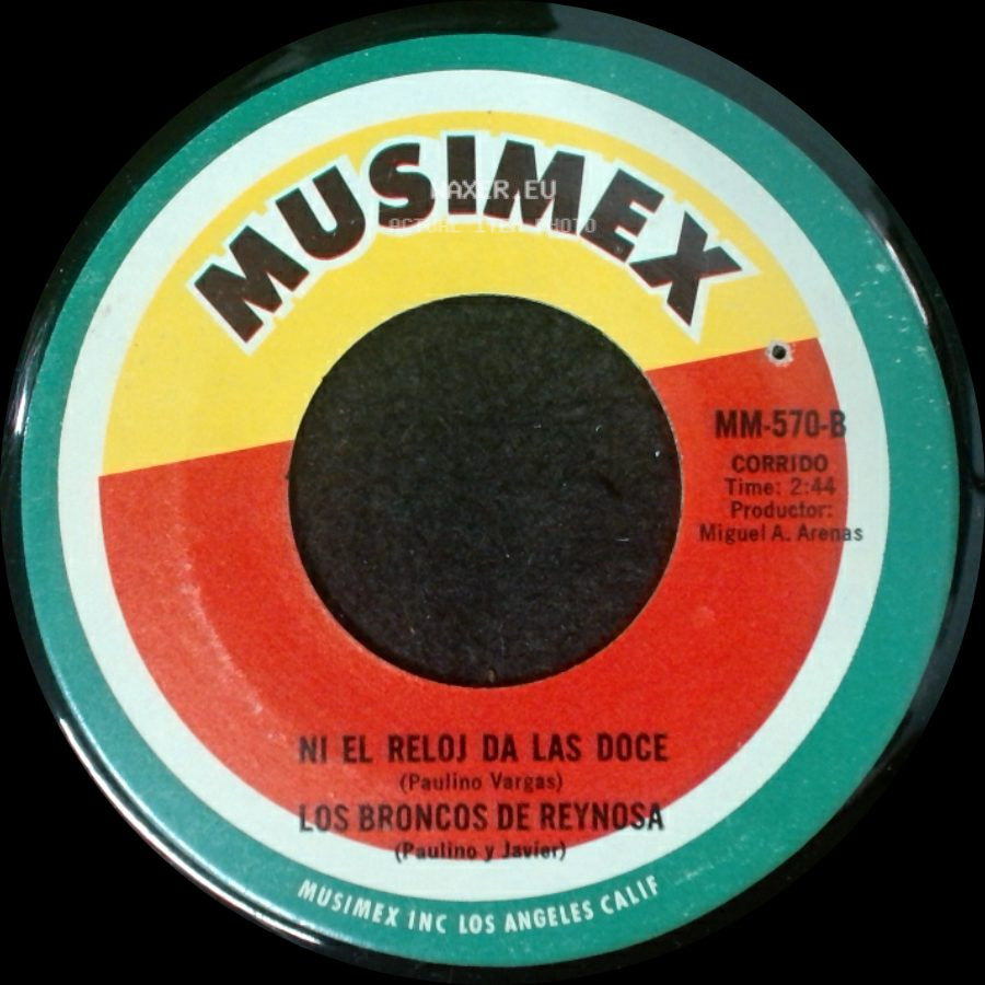 Los Broncos De Reynosa - El Caballo Mojino / Ni El Reloj Da Las Doce side B